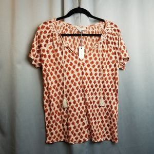 Lucky brand boho style v neck